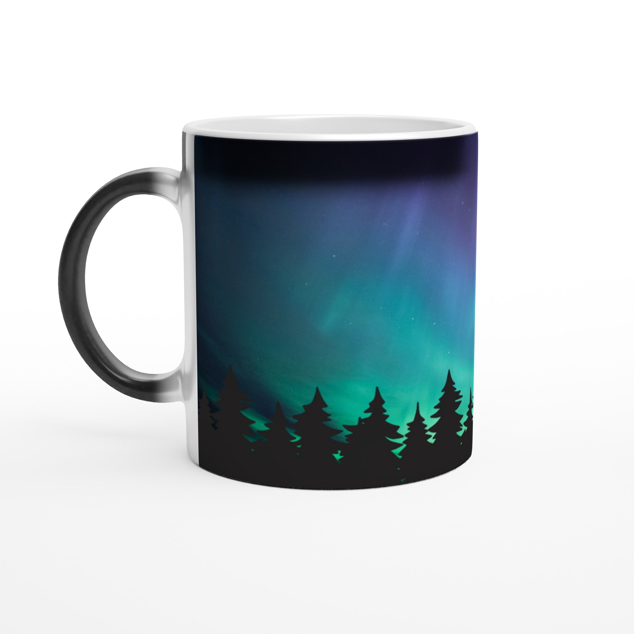 Color Changing Northern Lights Ceramic Mug 11 oz