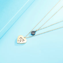 Load image into Gallery viewer, Stainless Steel Double-Layered Heart Pendant Necklace