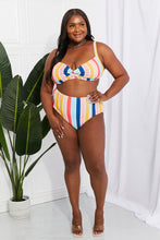 Load image into Gallery viewer, Marina West Swim Take A Dip Twist High-Rise Bikini in Stripe