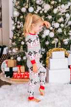 Load image into Gallery viewer, Snowflake Pattern Top and Pants Set