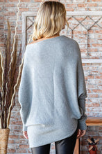 Load image into Gallery viewer, Full Size Asymmetrical Hem Dolman Sleeve Sweater