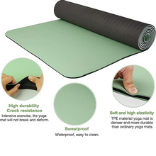 Load image into Gallery viewer, Yoga Mat - Thick two-tone, non-slip