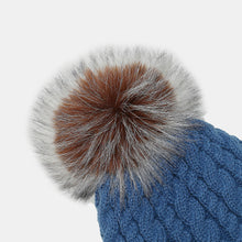 Load image into Gallery viewer, Cable Knit Winter Hat with Pompom