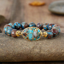 Load image into Gallery viewer, Natural Stone Beaded Bracelet