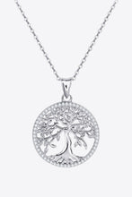 Load image into Gallery viewer, Adored 925 Sterling Silver Moissanite Tree Pendant Necklace