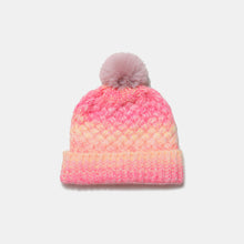 Load image into Gallery viewer, Gradient Knit Hat with Pompom