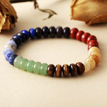 Load image into Gallery viewer, Contrast Natural Stone Bead Bracelet