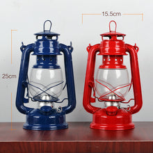 Load image into Gallery viewer, Retro Kerosene Lamp Iron Portable Tent Camping Lantern