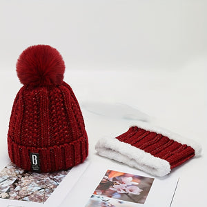 Winter Warm Hat And Scarf Kit