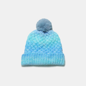 Gradient Knit Hat with Pompom