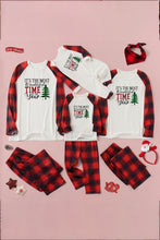 Load image into Gallery viewer, Slogan Graphic Top and Plaid Pants Set