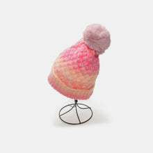 Load image into Gallery viewer, Gradient Knit Hat with Pompom