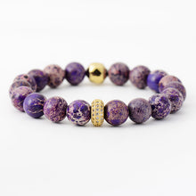 Load image into Gallery viewer, Natural Stone Beaded Bracelet