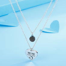 Load image into Gallery viewer, Stainless Steel Double-Layered Heart Pendant Necklace