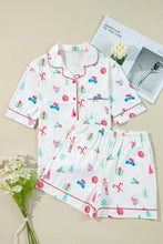 Load image into Gallery viewer, Printed Short Sleeve Top and Shorts Lounge Set