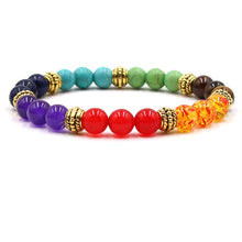 Load image into Gallery viewer, Colorful Chakra Yoga Energy Bracelet