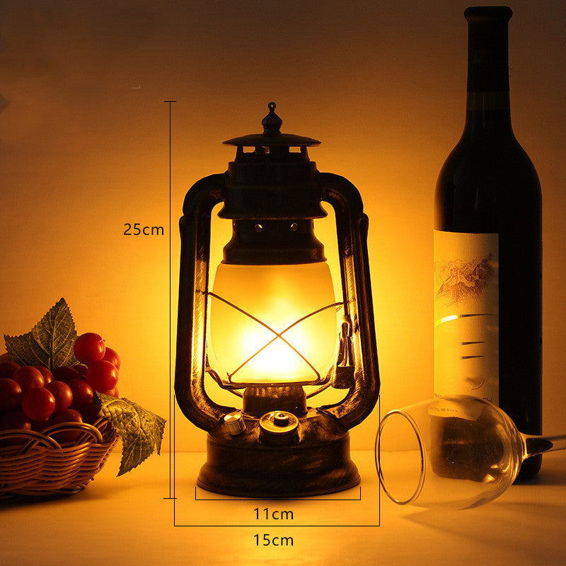 Retro Horse Lantern Outdoor Camping Kerosene Lamp