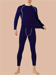 Men's Thermal Long Sleeve Tops And Bottoms