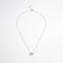 Load image into Gallery viewer, Sterling Silver Inlaid Zircon Heart Necklace