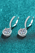 Load image into Gallery viewer, Moissanite Round-Shaped Drop Earrings