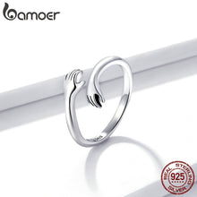 Load image into Gallery viewer, Sterling Silver Hug Ring for Women