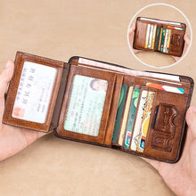 Load image into Gallery viewer, Genuine Leather Rfid Protection Wallet