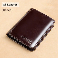 Load image into Gallery viewer, Genuine Leather Rfid Protection Wallet