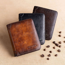 Load image into Gallery viewer, Genuine Leather Rfid Protection Wallet