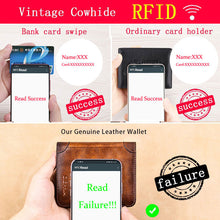 Load image into Gallery viewer, Genuine Leather Rfid Protection Wallet