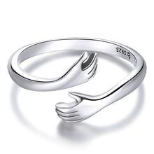 Load image into Gallery viewer, Sterling Silver Hug Ring for Women