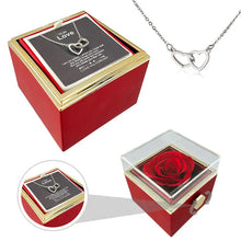 Load image into Gallery viewer, Personalized Heart Necklace - Eternal Rose Box