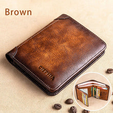 Load image into Gallery viewer, Genuine Leather Rfid Protection Wallet