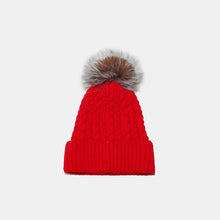 Load image into Gallery viewer, Cable Knit Winter Hat with Pompom