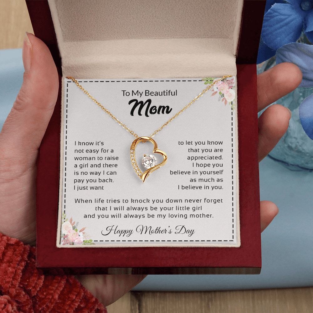 To My Beautiful Mom |  Forever Love Necklace