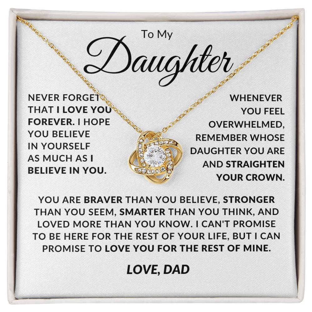 Daughter - Proud Dad  (Love Knot)