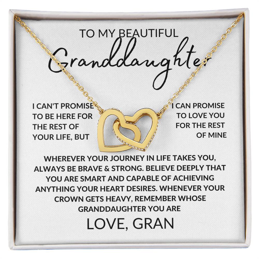 Granddaughter - Be Brave - Interlocking Necklace - From Gran