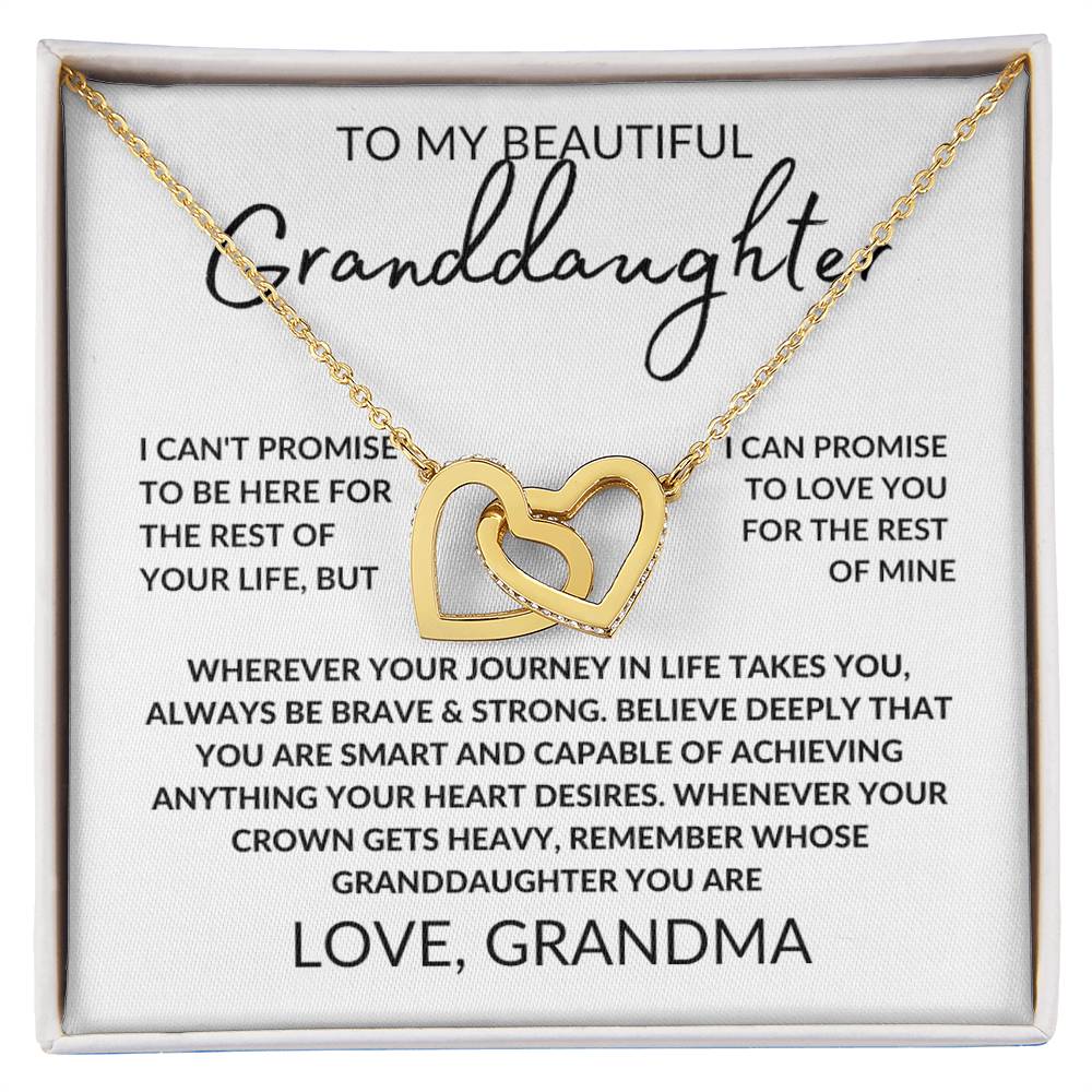 Granddaughter - Be Brave - Interlocking Necklace