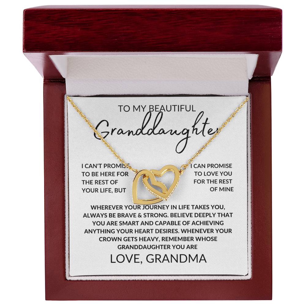 Granddaughter - Be Brave - Interlocking Necklace