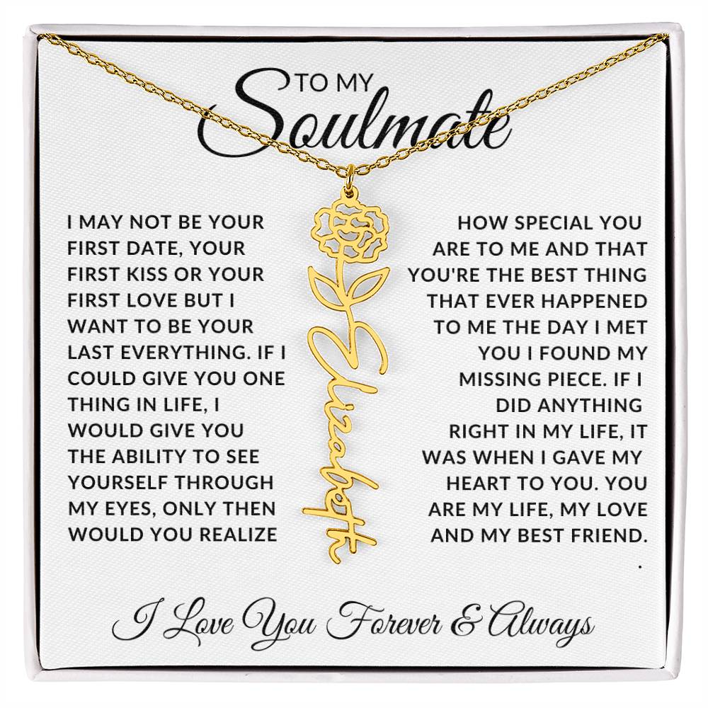 Soulmate - Missing Piece (Name Necklace)