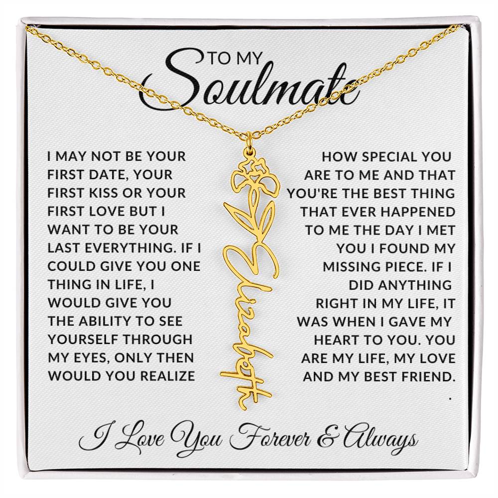 Soulmate - Missing Piece (Name Necklace)