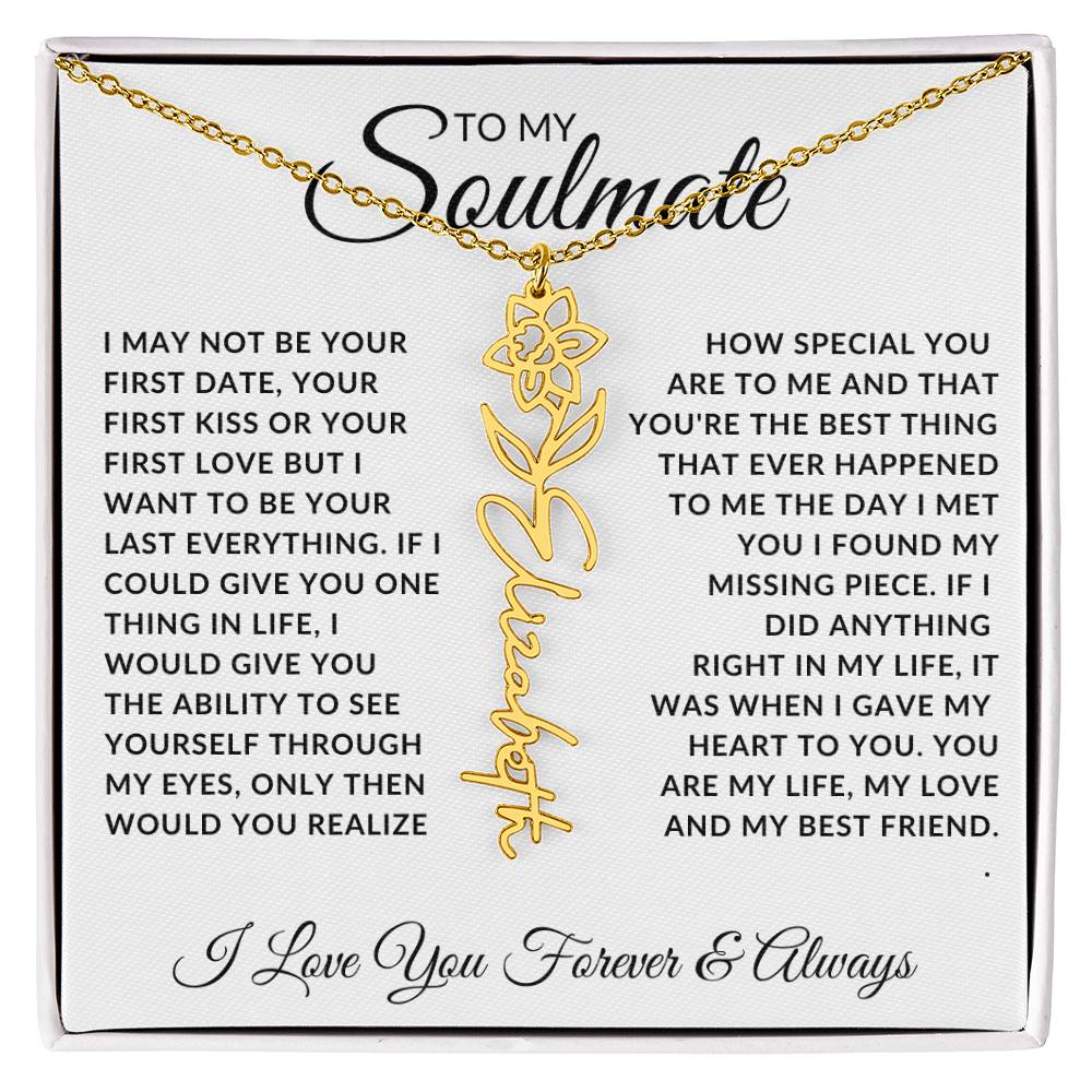 Soulmate - Missing Piece (Name Necklace)