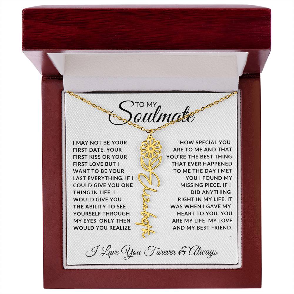 Soulmate - Missing Piece (Name Necklace)