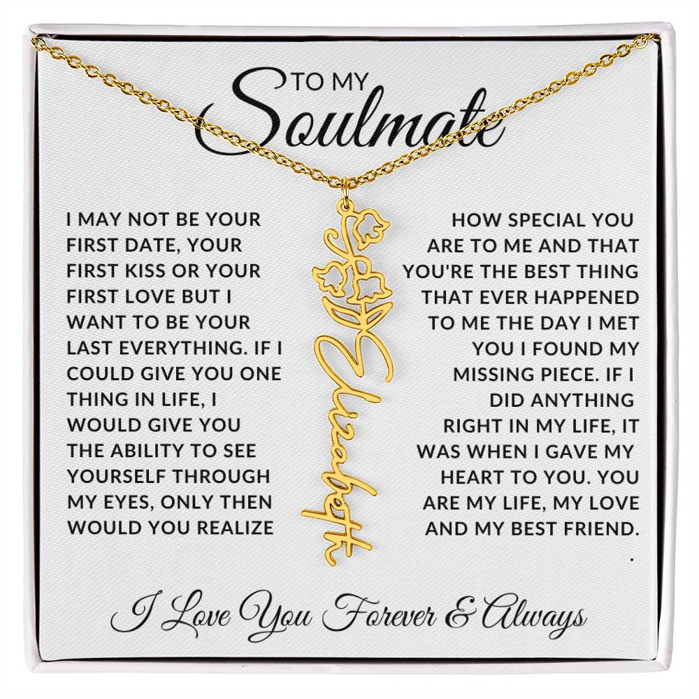 Soulmate - Missing Piece (Name Necklace)