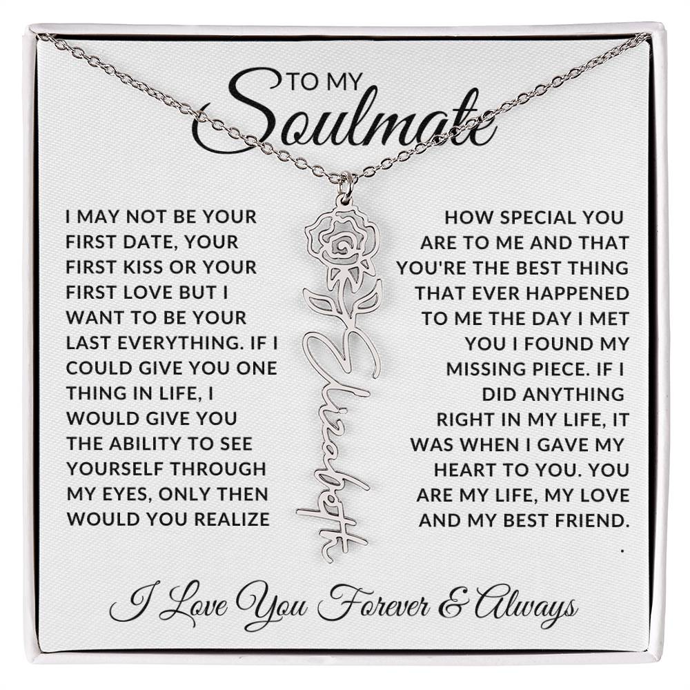 Soulmate - Missing Piece (Name Necklace)