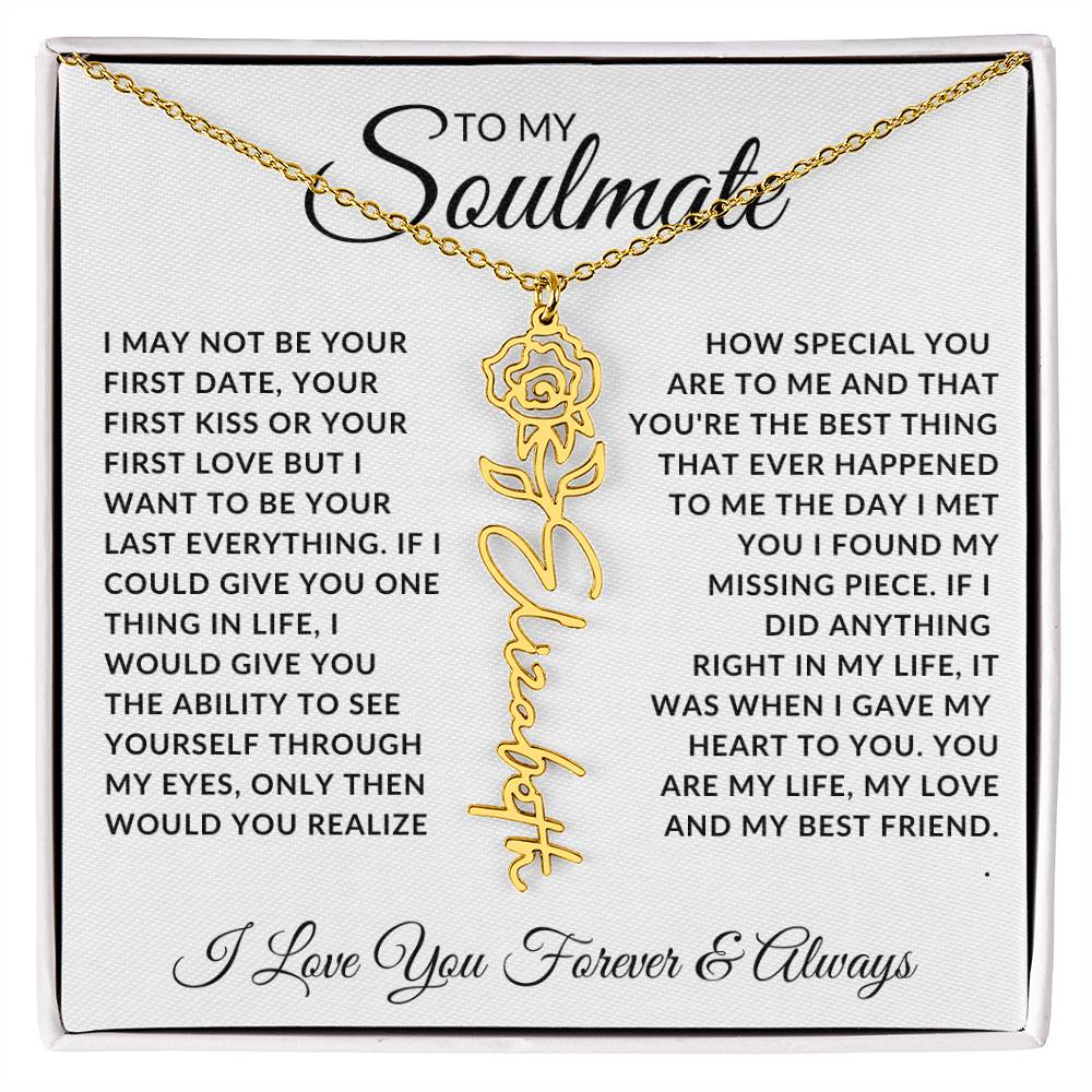 Soulmate - Missing Piece (Name Necklace)