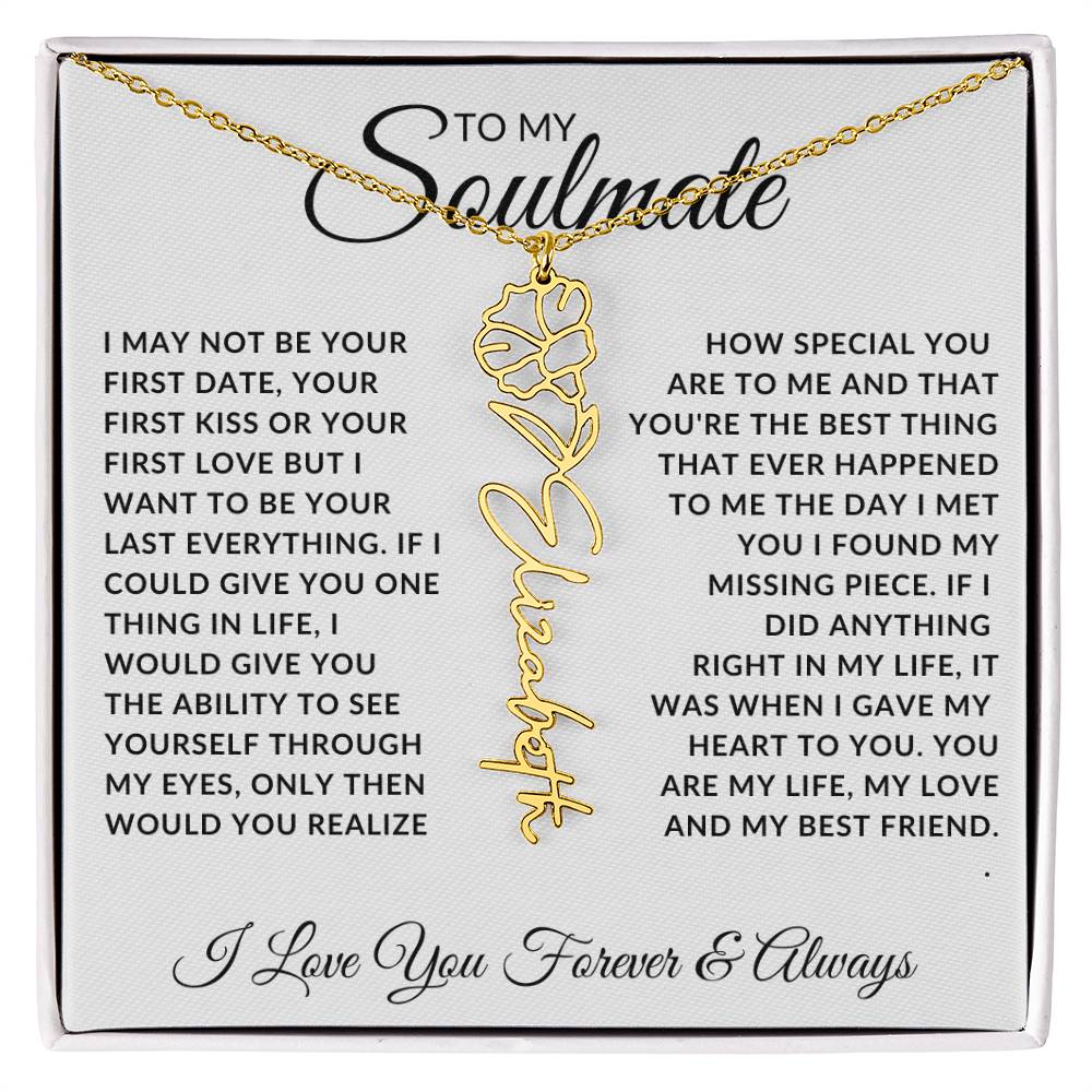 Soulmate - Missing Piece (Name Necklace)