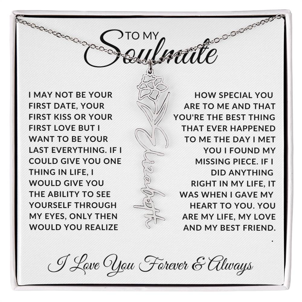 Soulmate - Missing Piece (Name Necklace)