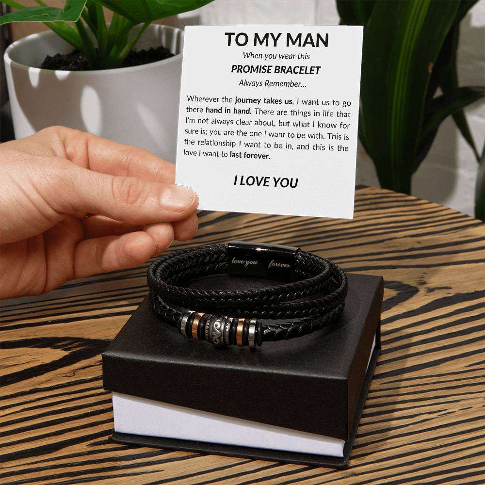 To My Man - Leather Bracelet