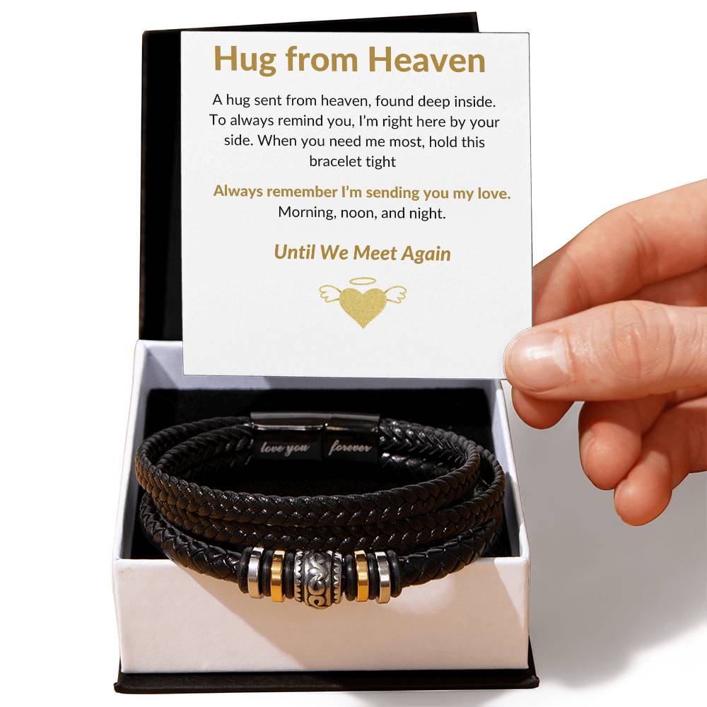 Hugs From Heaven - Leather Bracelet