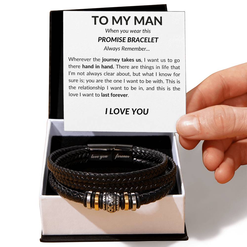 To My Man - Leather Bracelet